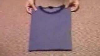 Japanese way of folding Tshirts [upl. by Marv]