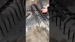 Carbon steel scarifier rake Good tools and machinery can increase work efficiency [upl. by Eanrahs]