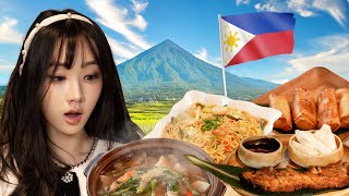 Korean Pop Singer tries Filipino Sinigang for the First Time ft Shin Jiyoon [upl. by Delphine]