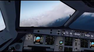 Lockheed Martin® Prepar3D® v3  cloudy approach into Seattle with FSlabs A320 [upl. by Aihtnys86]