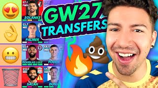 FPL GW27 BEST TRANSFERS  Transfer Tier List for Gameweek 27  Fantasy Premier League 202324 [upl. by Hayton]