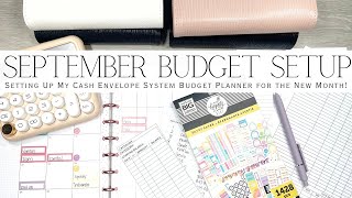 September 2024 Cash Envelope Budget Planner Setup  Setting Up My Planner for the New Month [upl. by Ika]