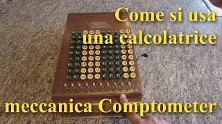 Come si usa una calcolatrice meccanica Comptometer [upl. by Watanabe]