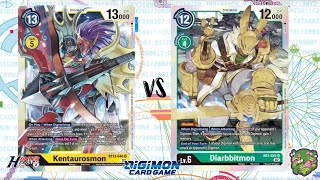 DIGIMON TCG Kentaurosmon Yellow vs Diarbbitmon Green [upl. by Gower]