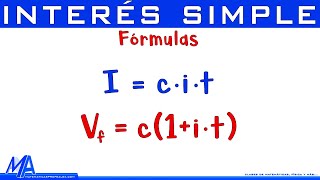 Comprendiendo las fórmulas de interés simple [upl. by Anade766]