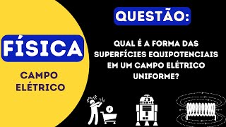 Qual é a forma das superfícies equipotenciais em um campo elétrico uniforme [upl. by Juakn]