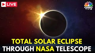 Solar Eclipse 2024 Livestream  NASA Telescope Solar Eclipse View  Total Solar Eclipse LIVE  IN18L [upl. by Anifesoj748]