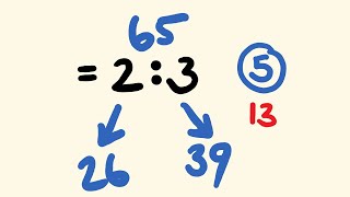 Dividing into a given ratio  Math Lesson [upl. by Dub]