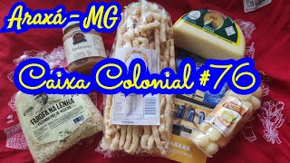 Caixa Colonial 76 Araxá  MG agosto2023 unboxing [upl. by Hsak840]