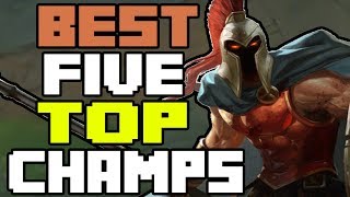 5 HIGHEST WIN RATES TOP CHAMPS PATCH 711  League of Legends [upl. by Natam]