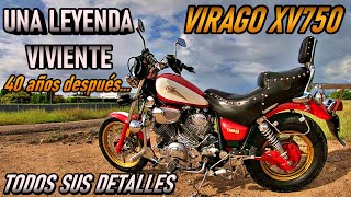 YAMAHA VIRAGO XV750 LA CRUISER LEGENDARIA DE YAMAHA TEST DRIVE CONSUMO VELOCIDA MÁXIMA [upl. by Westberg]