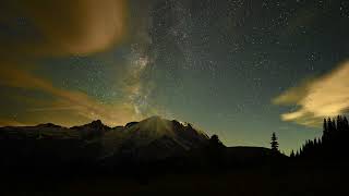 Mount Rainier Milky Way Timelapse 081123 [upl. by Yanaton]