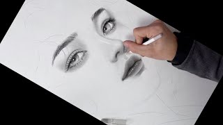 How to Draw A Realistic Nose And Lips Mouth – Easy Step by Step Tutorial for Beginners [upl. by Nidnarb]