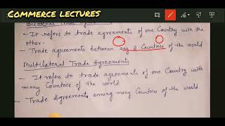 bilateral and multilateral trade agreements  class 12 Indian economic development [upl. by Aihsatsan979]