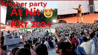 Nit kurukshetra freshers party 2024😎💯 jeemains entertainment viralvideo IIT jee [upl. by Genisia]