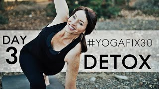 20 Minute Yoga Flow Vinyasa Detox amp Digestion  Low body YogaFix30 day 3  Fightmaster Yoga Videos [upl. by Solegna]