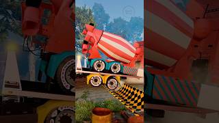 Truck Tow Classic Cars vs Reverse Speed Bumps beamngdrive beamng shorts beamngcrashes trucksvs [upl. by Eden]