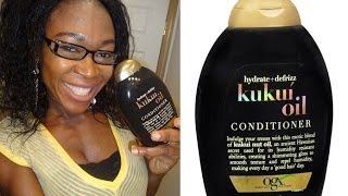 Organix Kukui Oil Conditioner Hydrate amp Defrizz Review [upl. by Otilegna]