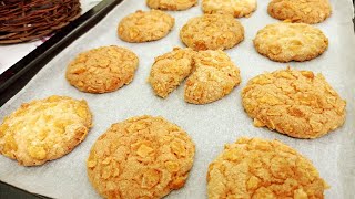 Crunchy Cornflakes Cookies Recipe  Easy Cookies Recipe [upl. by Dolphin]