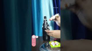 fevicryl mouldit bottle artbottle art using clayamazing bottle art with clay😊 [upl. by Larcher]