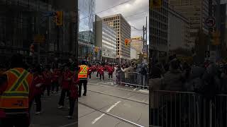 Christmas parade in Toronto [upl. by Hcirteid]