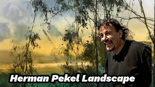 How to Paint HERMAN PEKEL Landscape  Watercolor Painting Tutorial [upl. by Crin]