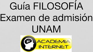 Filosofía Guía UNAM HUMANIDADES [upl. by Essam369]