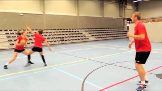 Korfball basics 6  Passing With Lead Foot [upl. by Martens]