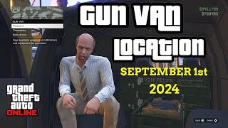 Gun Van Location Today  SEPTEMBER 1st 2024  GTA 5 ONLINE  RARE GUNS IN STOCK TODAY [upl. by Melda]