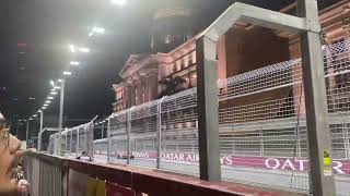 F1 2024 Singapore Grand Prix  Saturday OnTrack Action Padang Grandstand [upl. by Anirdnajela]