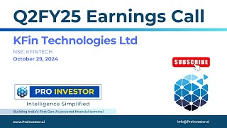 KFin Technologies Ltd  Q2FY25  Earnings Conference Call  concall concallshorts kfintech [upl. by Fazeli]