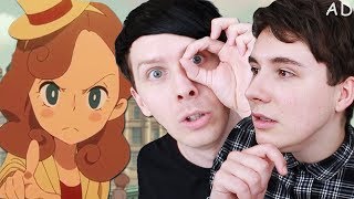 SOLVE THIS CRIME  Dan and Phil play Layton’s Mystery Journey [upl. by Kaliski289]