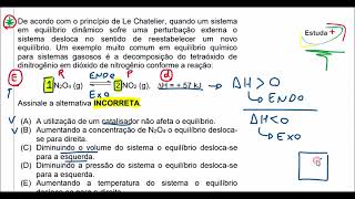 Principio de Le Chatelier e o deslocamento do equilíbrio químico [upl. by Hershell]