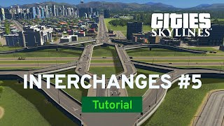 Diverging Diamond Interchange with Czardus  Tutorial  Cities Skylines [upl. by Mundy]