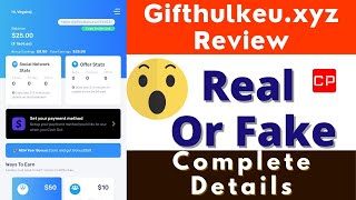 Gifthulkeuxyz Real or Fake  Gifthulkeuxyz Review  Payment Proof  Scam or Legit  Gifthulkeuxyz [upl. by Isnam]