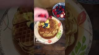 Organic Collagen Protein Waffles Recipe organic healthy food [upl. by Reuven]