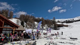 Skiing in Risoul and Vars  France  Snow Show 2024 4k [upl. by Eiramanad806]