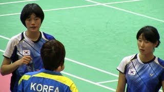 Yu XHHuang YQ × KIM HLEE M Badminton20121102 [upl. by Prosper]