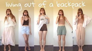 my go to outfits as a backpacker🌎🌿🌞 [upl. by Rett]