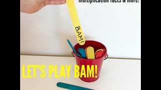 Learning Games for Kids How to Play Bam Great for revising times tables sight words and more [upl. by Bick]