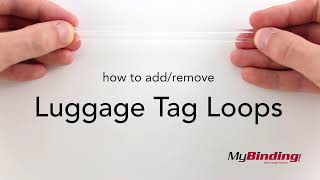 How to Add and Remove Luggage Tag Loops [upl. by Jory]