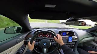 BMW 640d xDrive 313HP  POV 0100kmh Acceleration  dragy [upl. by Ardnaeel]