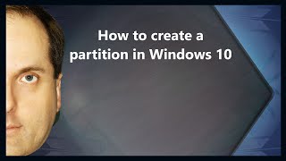 Create a partition for Mac and Windows file sharing in Windows 10 [upl. by Ethben]