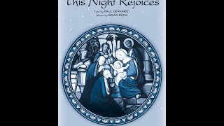 ALL MY HEART THIS NIGHT REJOICES SATB Choir  Brian Büda [upl. by Asseret]