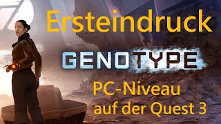 Genotype VR Quest 3 Standalone Crossbuy Deutsch PCGrafik Niveau Ersteindruck FSK 12 [upl. by Kalindi77]