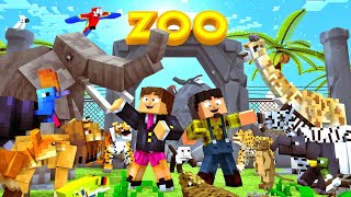 VISITEI UM ZOOLOGICO DE 100 ANIMAIS INCRÍVEL NO MINECRAFT [upl. by Sanyu595]