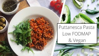 Quick amp Cheap Puttanesca Pasta Recipe  Low FODMAP amp Vegan 💚 [upl. by Hamlin]