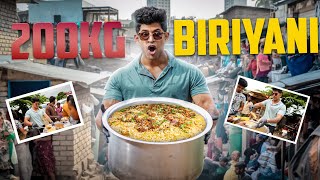 200 KG Biryani Donation in BENGALURU ಸ್ನೇಹಿತರೇ  ShravanRajani BLESSED🥹💯 [upl. by Brill]