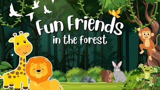 Animals for toddlers  Cartoon Video for Kids  Learn Animal Names [upl. by Cirle]