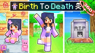 Aphmaus BIRTH to DEATH In Minecraft 360° [upl. by Merci]